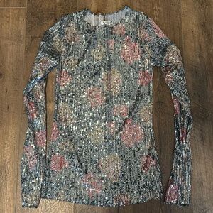 Free People sequin top.